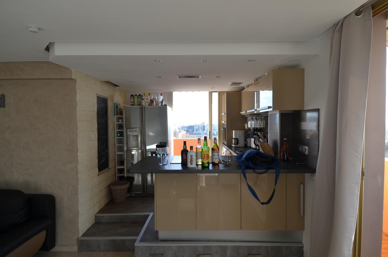 Appartement Rooftop 8 personnes grande terrasse avec parking Quartier Aéroport Niza Exterior foto