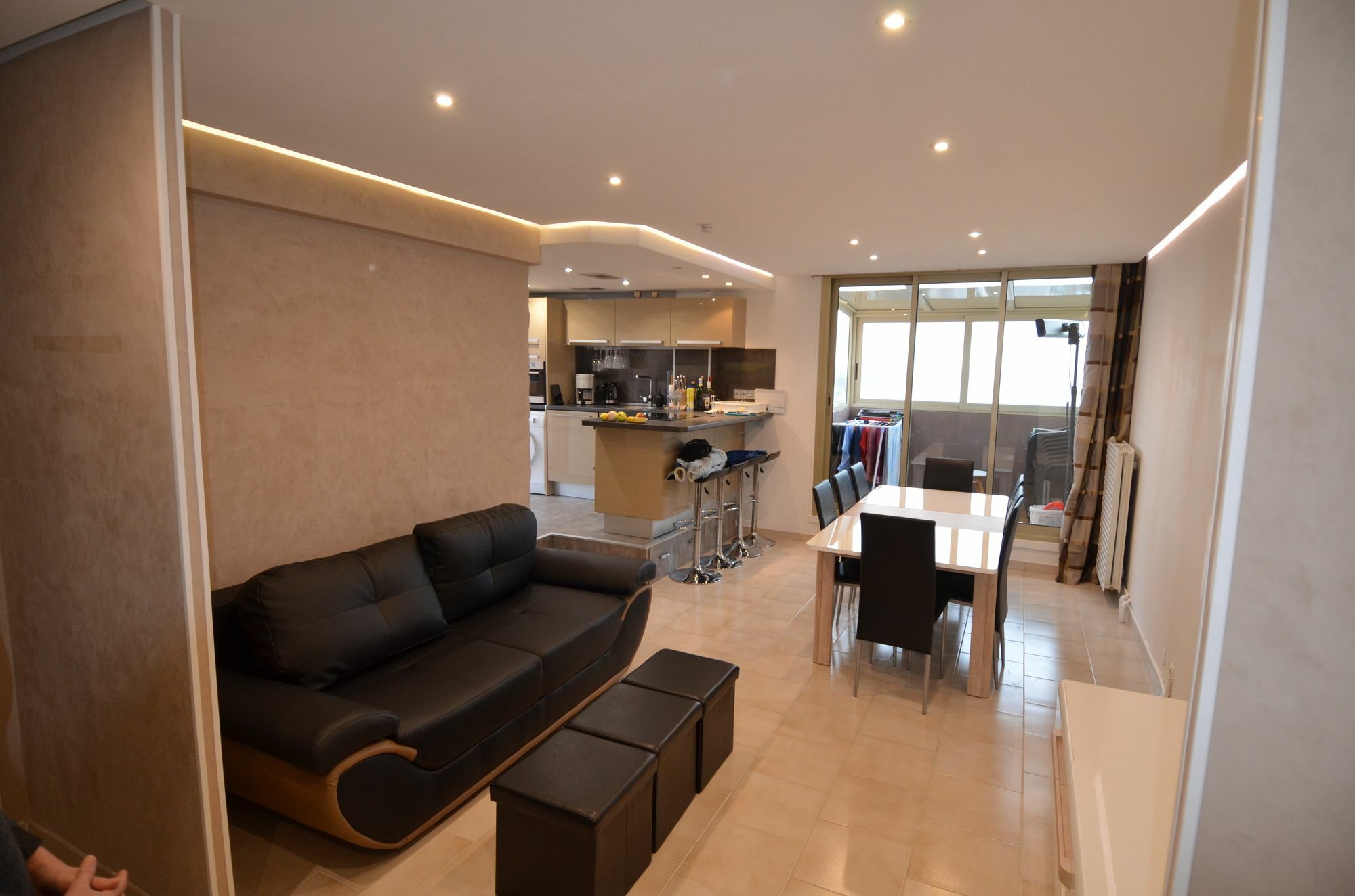 Appartement Rooftop 8 personnes grande terrasse avec parking Quartier Aéroport Niza Exterior foto